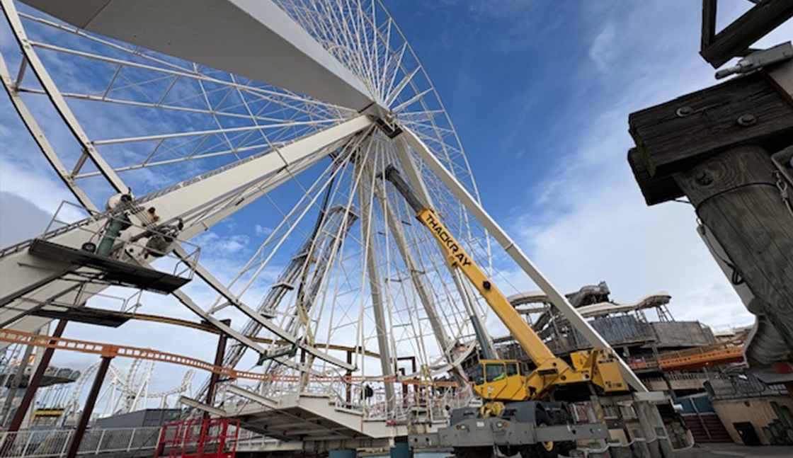 Thackray Crane Helps Dismantle Wildwood’s Iconic Ferris Wheel for Renovation