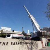 Thackray Crane - Barnes Foundation - Benjamin Franklin Parkway in Philadelphia