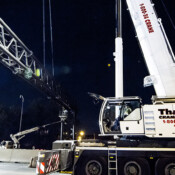 Thackray Crane 195 Truss Installatio