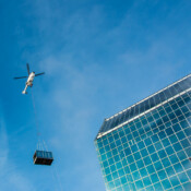 Thackray Crane Helicopter Air Crane Lifts Large Load