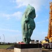 Thackray Crane Parx Casino Statue Install