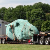 Thackray Crane Parx Casino Statue Install