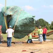 Thackray Crane Parx Casino Statue Install