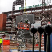 Thackray Crane Rental - Citizens Bank Park Liberty Bell Lift