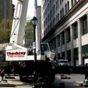 Thackray Crane Wanamaker Building HVAC Crane Lift