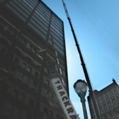 Thackray Crane Wanamaker Building HVAC Crane Lift