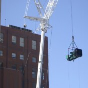thackray crane generator installation crane lift william penn annex