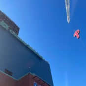 Thackray Crane Phillies Letters Installation for Phanvision Scoreboard