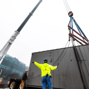 Thackray Crane Assists SAP America in Newtown Square with AHU installation