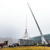 Thackray Crane Assists SAP America in Newtown Square with AHU installation
