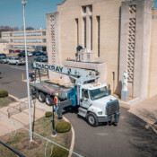 Thackray Crane Rental - Saint Cecilia Statue Relocation