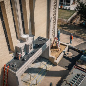Thackray Crane Rental - Saint Cecilia Statue Relocation