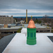 Thackray Crane Sets Cupola and Cross at Our Mother of Consolation School