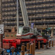 Thackray Crane Installs the Giant Philly Menorah at Independence Mall - 6
