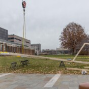 Thackray Crane Installs the Giant Philly Menorah at Independence Mall - 8